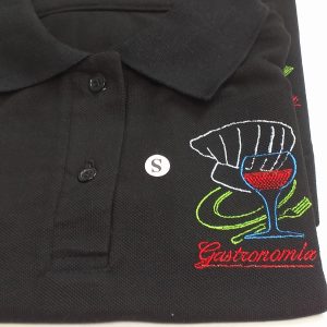 Polera Piqué Negra Entallada (Dama) Liceo Benjamín Vicuña Mackenna