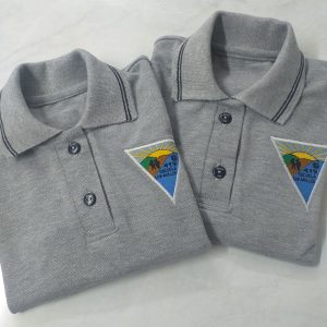 Polera Piqué Gris (Manga Corta) Escuela Rural Los Molles