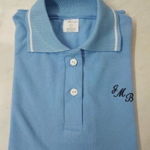 Polera Piqué Dama (entallada) 7° y 8° Celeste Colegio Presidente José Manuel Balmaceda